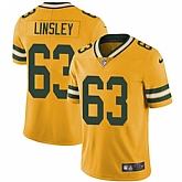 Nike Men & Women & Youth Packers 63 Corey Linsley Yellow NFL Vapor Untouchable Limited Jersey,baseball caps,new era cap wholesale,wholesale hats